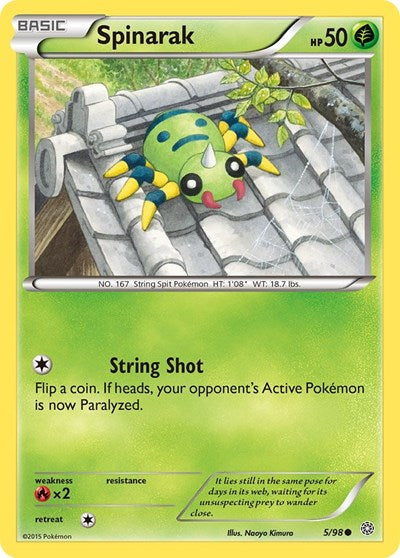 Spinarak (XY - Ancient Origins) Medium Play