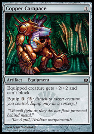 Copper Carapace (Mirrodin Besieged) Light Play