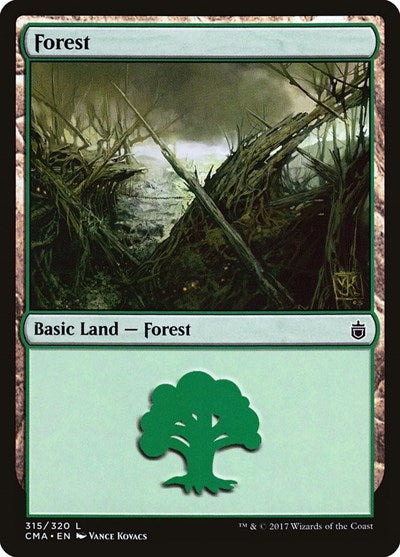 Forest (315) (Commander Anthology) Light Play