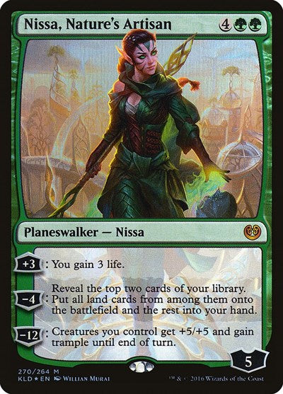 Nissa, Nature's Artisan (Kaladesh) Medium Play Foil