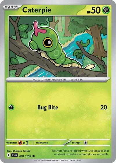 Caterpie (SV09: Journey Together) Light Play