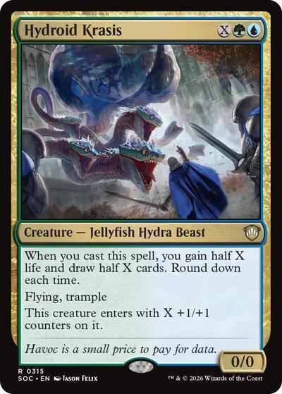 Hydroid Krasis (Commander: Secrets of Strixhaven) Light Play