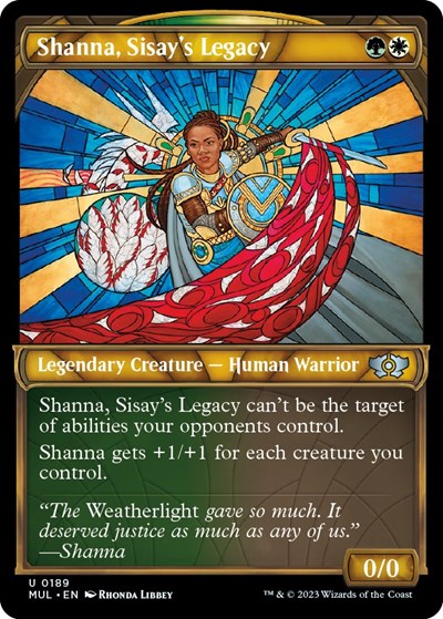Shanna, Sisay's Legacy (Halo Foil) (March of the Machine: Multiverse Legends) Light Play Foil