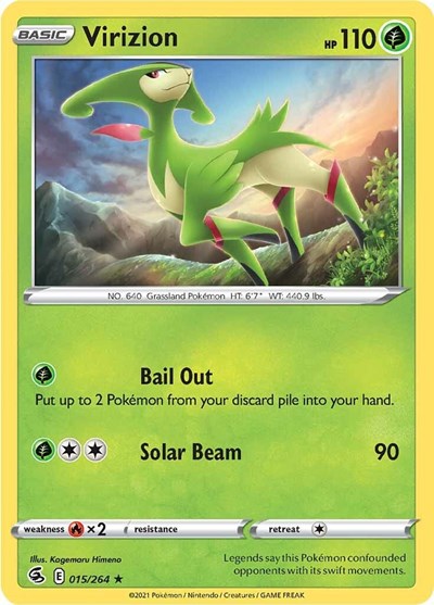 Virizion (SWSH08: Fusion Strike) Light Play