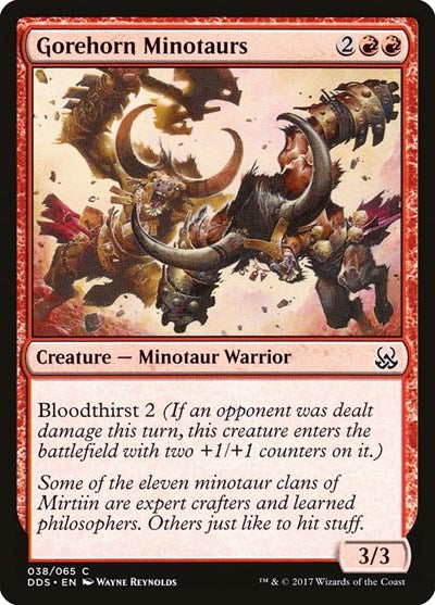 Gorehorn Minotaurs (Duel Decks: Mind vs Might) Light Play