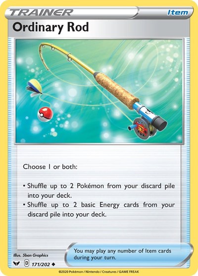 Ordinary Rod (SWSH01: Sword & Shield Base Set) Light Play