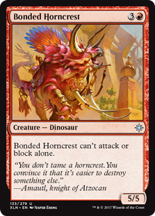Bonded Horncrest (Ixalan) Light Play