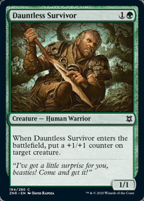 Dauntless Survivor (Zendikar Rising) Light Play