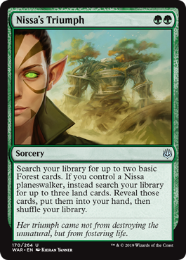 Nissa's Triumph (War of the Spark) Light Play Foil