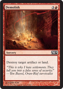 Demolish (Magic 2014 Core Set) Light Play