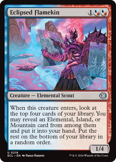 Eclipsed Flamekin (Lorwyn Eclipsed) Light Play Foil