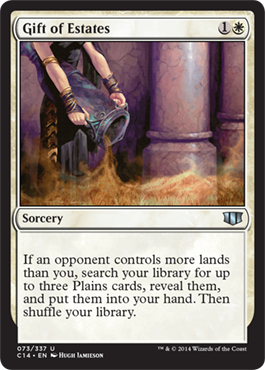 Gift of Estates (Commander 2014 Edition) Light Play
