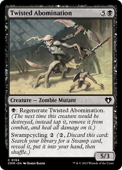 Twisted Abomination (Commander Masters) Light Play