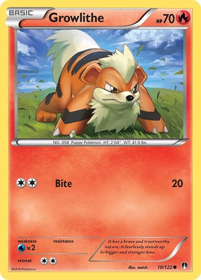 Growlithe (XY - BREAKpoint) Medium Play