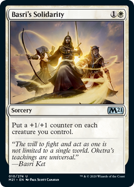 Basri's Solidarity (Magic 2021 Core Set) Light Play
