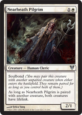 Nearheath Pilgrim (Avacyn Restored) Light Play Foil