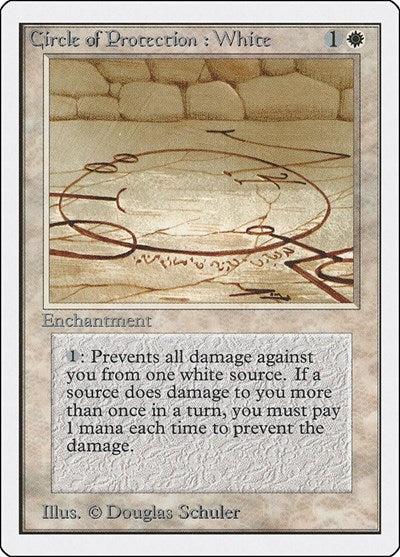 Circle of Protection: White (Unlimited) Heavy Play