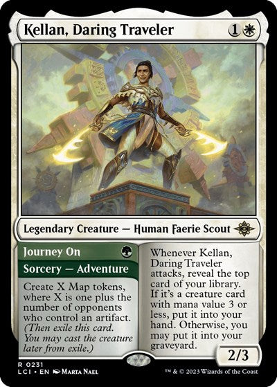 Kellan, Daring Traveler (The Lost Caverns of Ixalan) Light Play