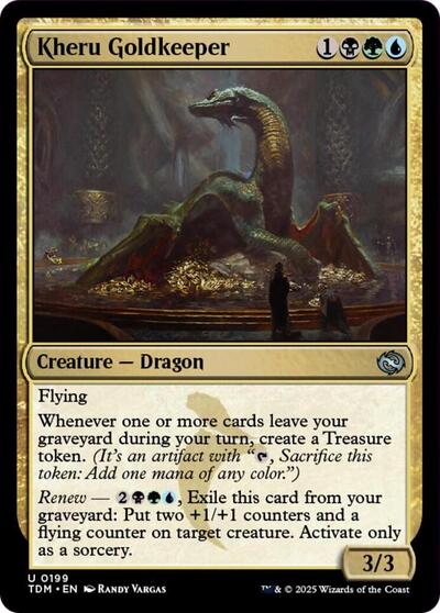 Kheru Goldkeeper (Tarkir: Dragonstorm) Light Play Foil