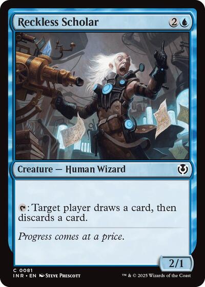 Reckless Scholar (Innistrad Remastered) Light Play Foil