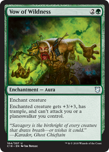 Vow of Wildness (Commander 2018) Light Play
