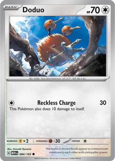 Doduo (Scarlet and Violet: 151) Light Play Reverse Holofoil
