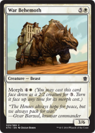 War Behemoth (Khans of Tarkir) Light Play