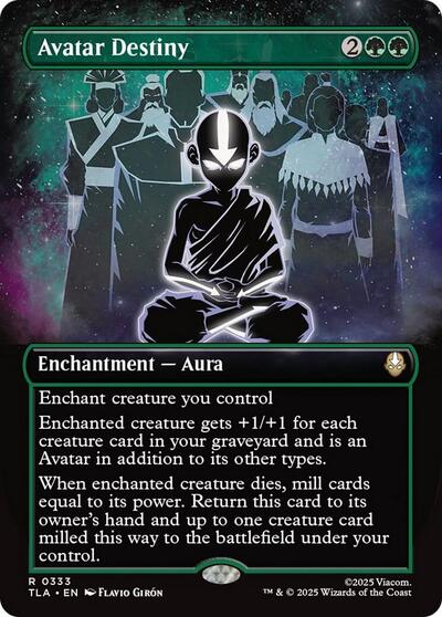 Avatar Destiny (Borderless) (Avatar: The Last Airbender) Light Play