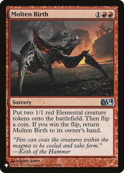 Molten Birth (The List) Light Play