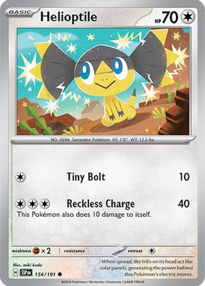 Helioptile (SV08: Surging Sparks) Light Play