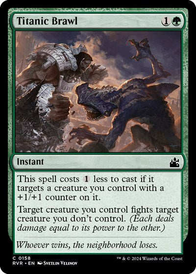 Titanic Brawl (Ravnica Remastered) Light Play