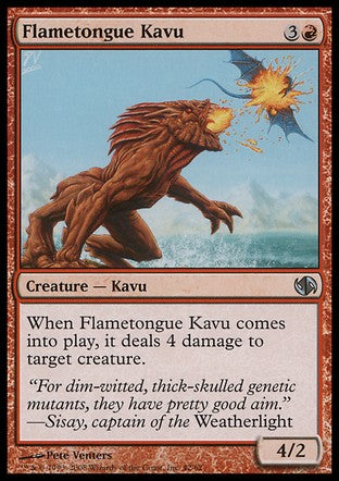 Flametongue Kavu (Duel Decks: Jace vs Chandra) Heavy Play