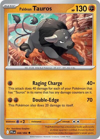 Paldean Tauros (ME02: Phantasmal Flames) Light Play