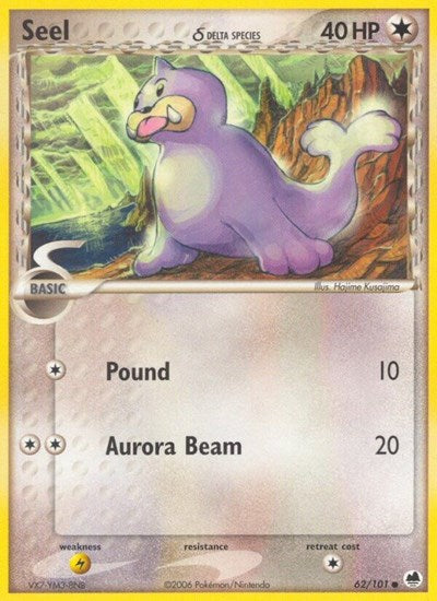 Seel (Delta Species) (Dragon Frontiers) Damaged / Poor