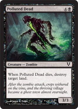 Polluted Dead (Avacyn Restored) Light Play Foil