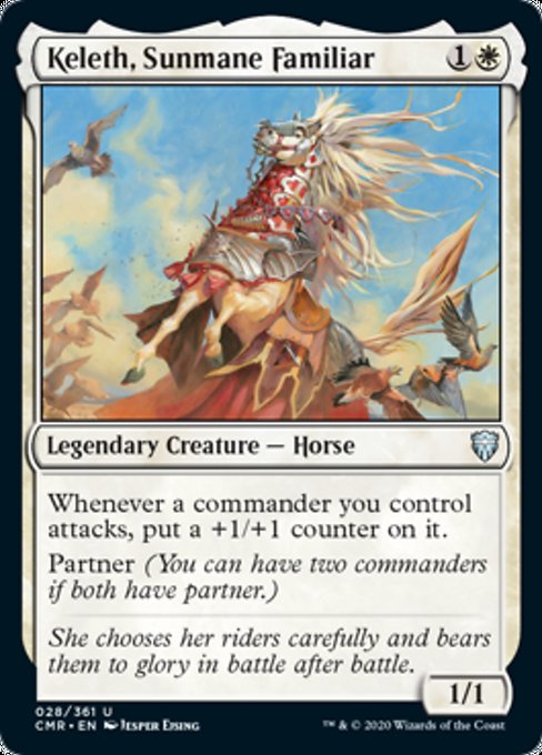 Keleth, Sunmane Familiar (Commander Legends) Light Play