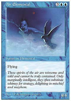 Air Elemental (5th Edition) Heavy Play