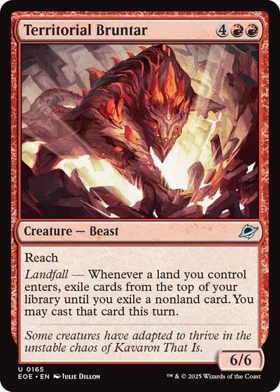 Territorial Bruntar (Edge of Eternities) Light Play Foil