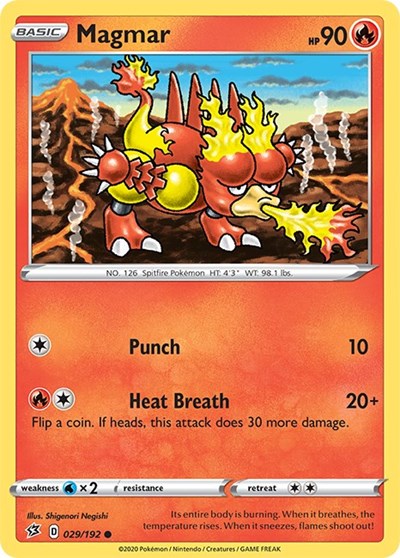 Magmar (SWSH02: Rebel Clash) Light Play