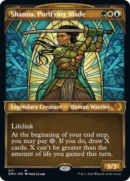 Shanna, Purifying Blade (Showcase) (Dominaria United) Light Play