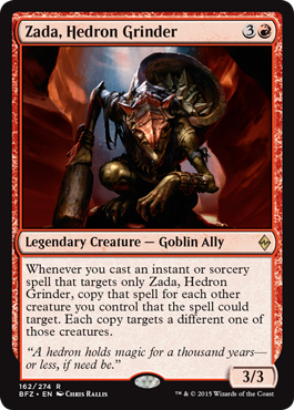Zada, Hedron Grinder (Battle for Zendikar) Light Play