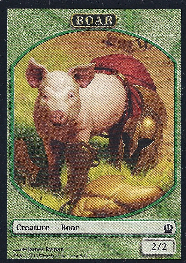 Boar Token (Theros) Light Play