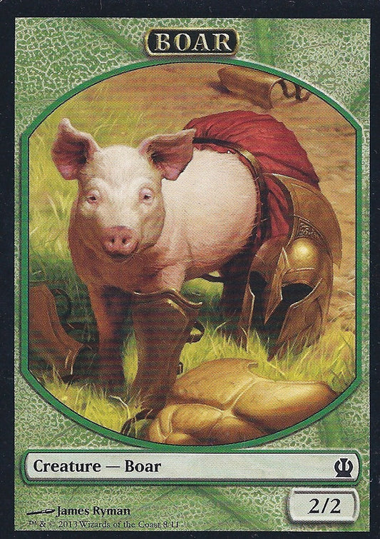 Boar Token (Theros) Light Play