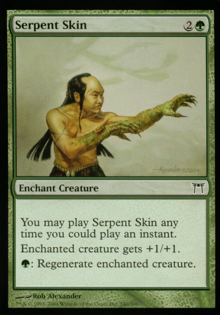 Serpent Skin (Champions of Kamigawa) Heavy Play