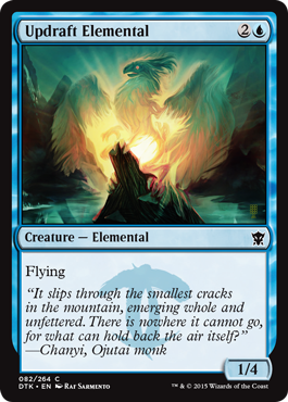 Updraft Elemental (Dragons of Tarkir) Light Play