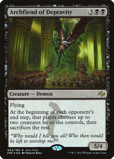 Archfiend of Depravity (Promos: Unique and Miscellaneous) Near Mint Foil