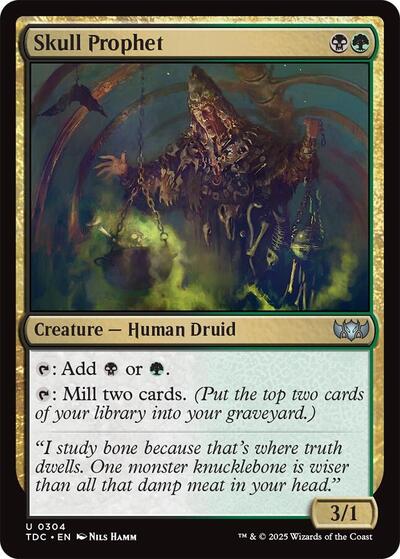 Skull Prophet (Commander: Tarkir: Dragonstorm) Light Play
