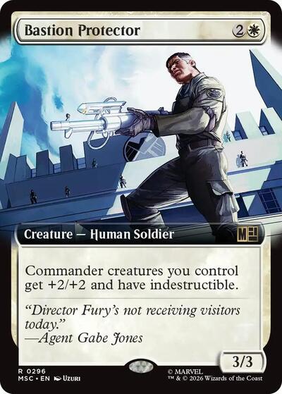 Bastion Protector (Extended Art) (Commander: Marvel Super Heroes) Light Play