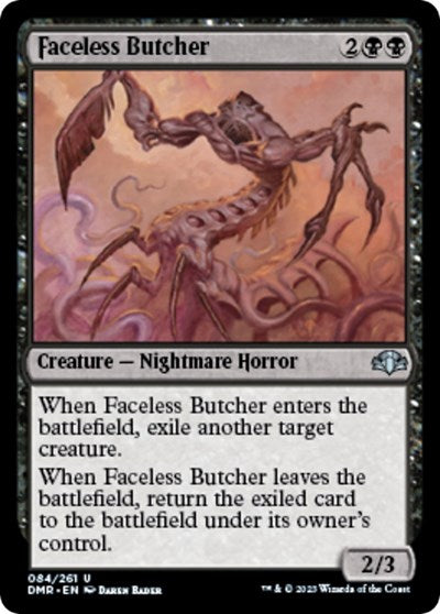 Faceless Butcher (Dominaria Remastered) Light Play