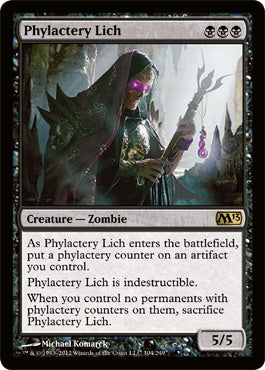 Phylactery Lich (Magic 2013 Core Set) Light Play